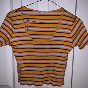 Multi colored cropped top